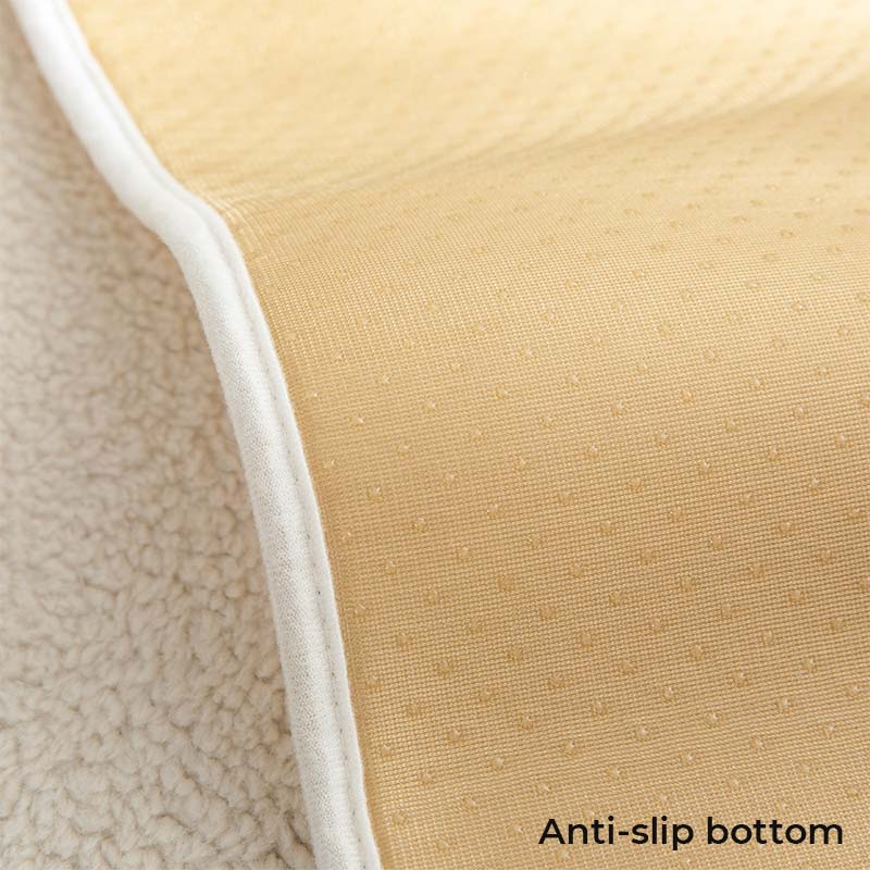 Impermeable grueso Fuzzy Faux Sherpa Fleece No-Slip Couch Couch Cover Protector