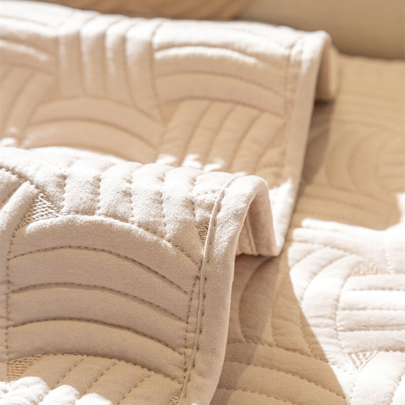 Coperchio di divano sezionale trapuntato in cotone trapunte.