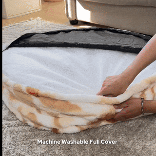 Donutas calmadas y esponjosas nubladas camas de perros redondas