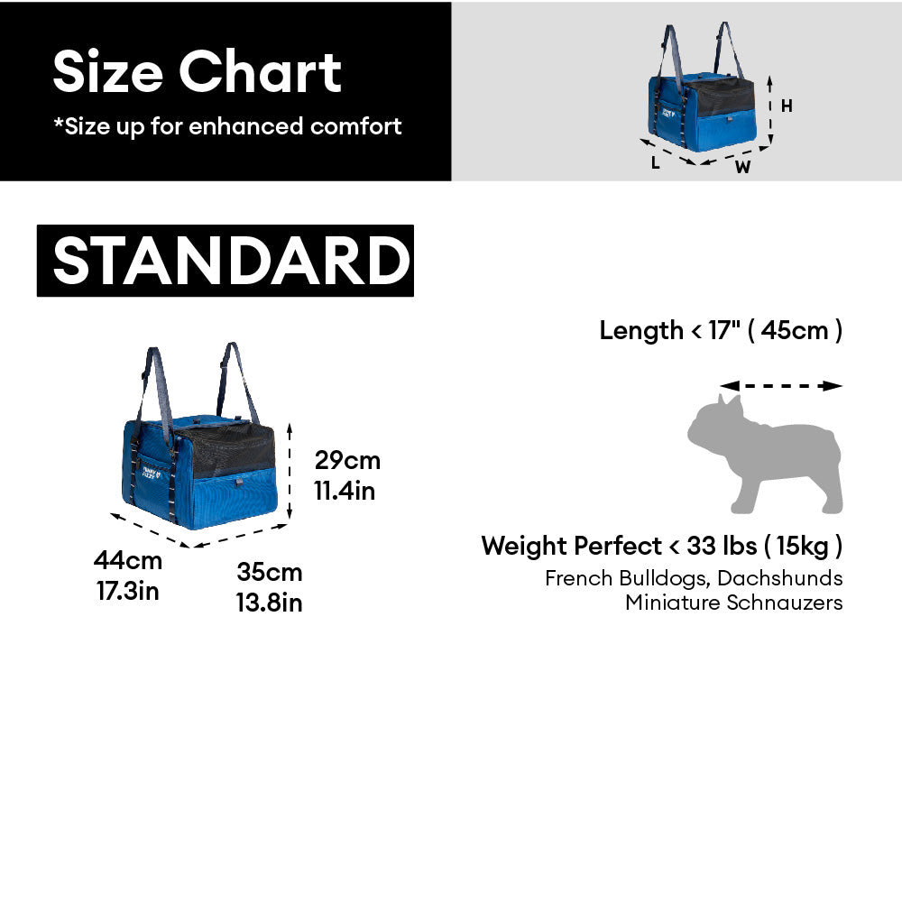 Lightweight Waterproof Safety Dog Booster Car Seat & Pet Carrier - Gympet