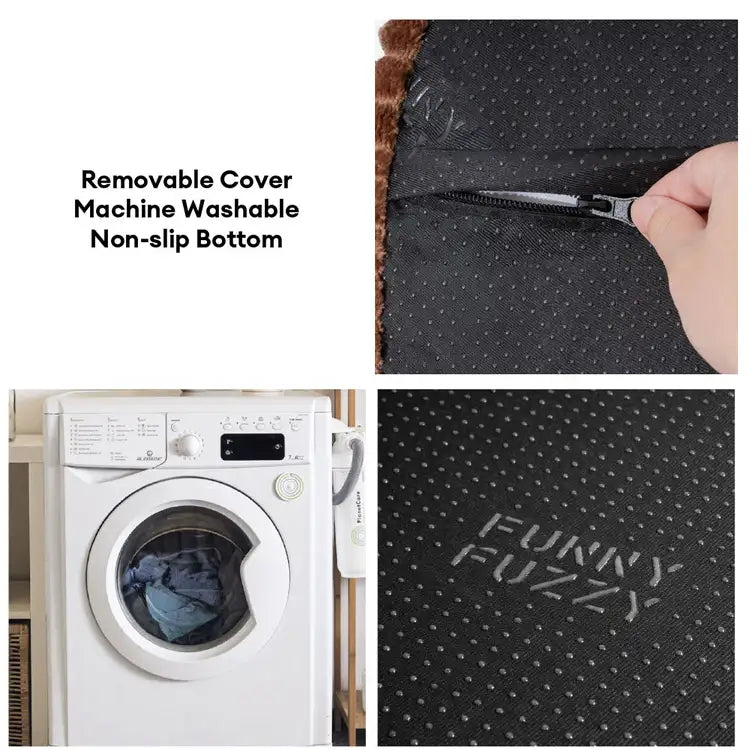 Fluffy Cake-Shaped Detachable Plush Orthopedic Pet Bed – DreamBake