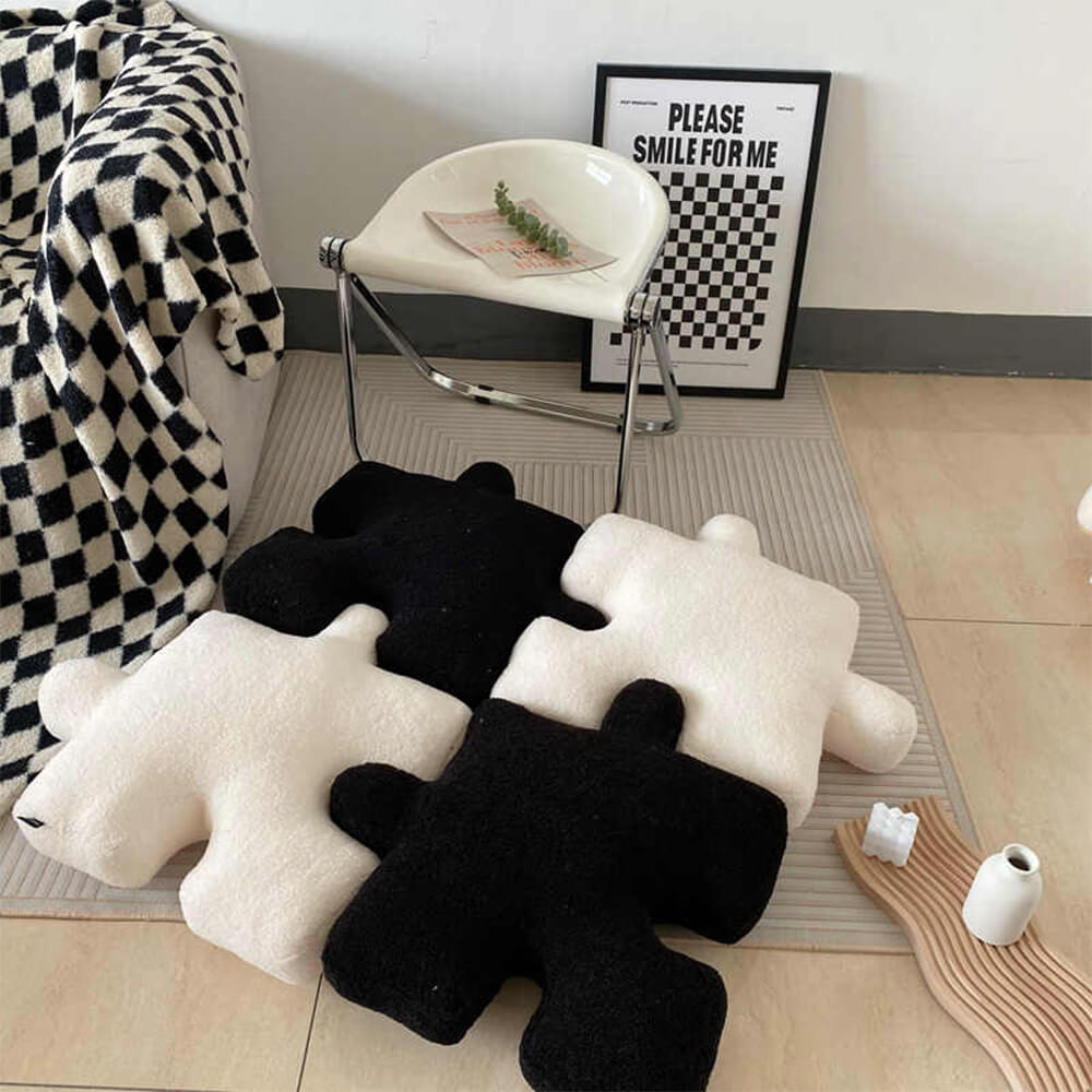 Creative Puzzle Plush Sofa Seat Cushion Pillow