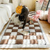 Cubierta del sofá de la cama de la alfombra de mascotas de color cuadrado de color cuadrado de color crema de color crema