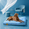 Cama de perros ortopédico de rectángulo lavable de enfriamiento extra grande - siesta de enfriamiento