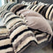 Unregelmäßiger Ombré-Streifen, warm, dick, antistatisches Kaninchenfell-Bettlaken-Set