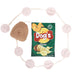 Patatas chips interactivos alimentador lento joya de perro chispeante