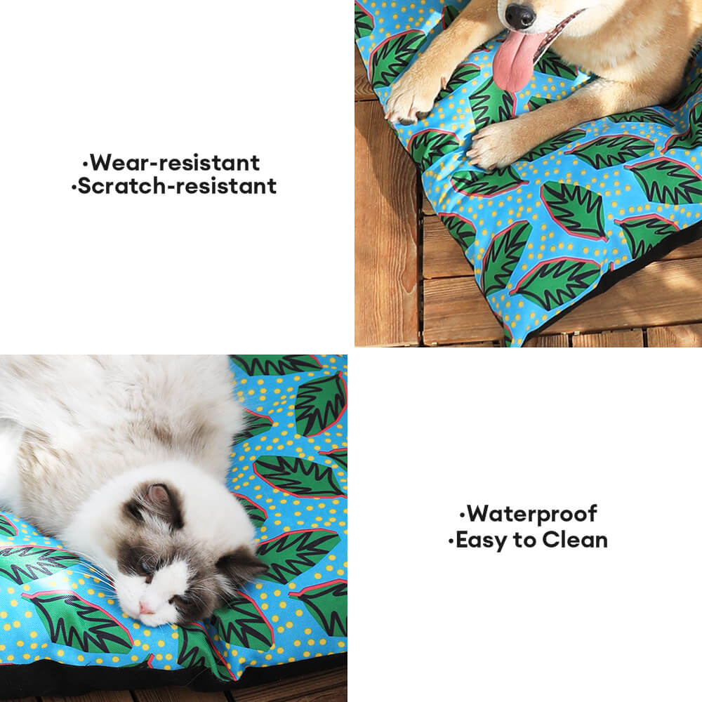 Hawaiian Leaf Pattern Waterproof Durable Large Dog & Cat Mat