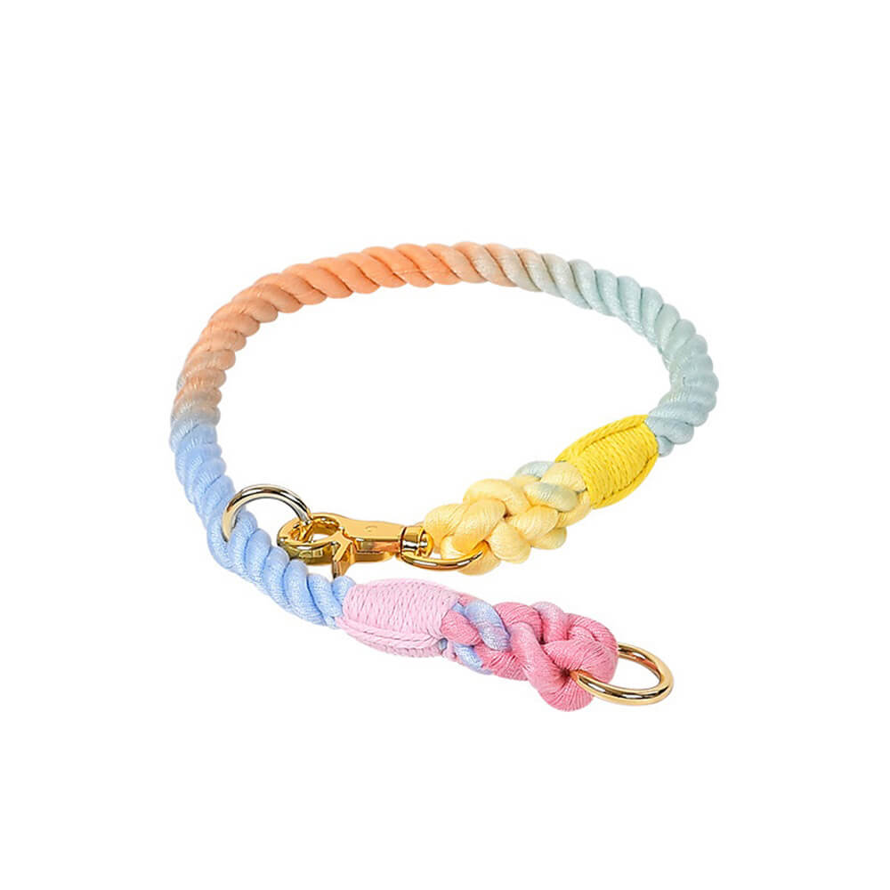 Braided P-Type Pet Collar – Safe, Adjustable, & Explosion-Proof