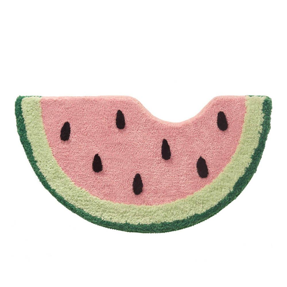 Watermelon Shape Multi-Functional Decorative Non-Slip Washable Bath Mat Home Rug