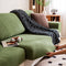 Moderner, wasserfester, kratzfester Stretch-Couchbezug aus Jacquard mit Blattmuster
