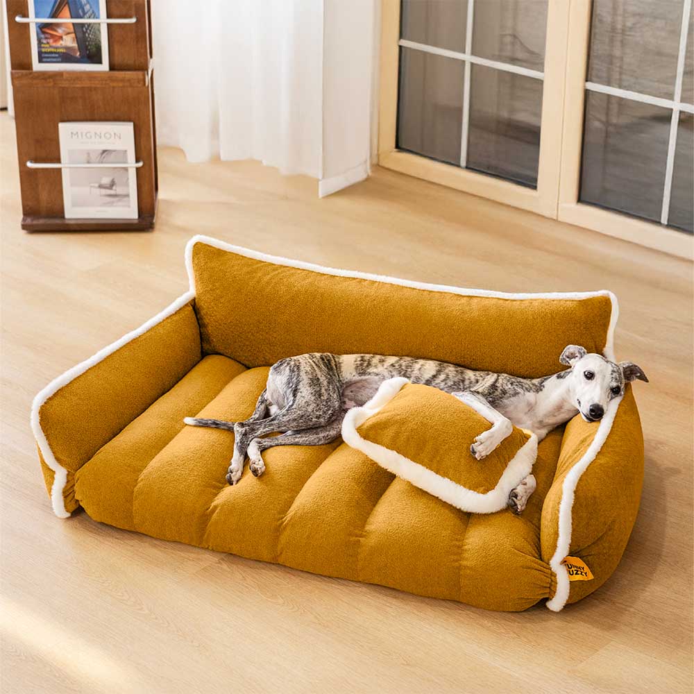 Fluffy Supportive Dog Sofa Bed - Cozy Space