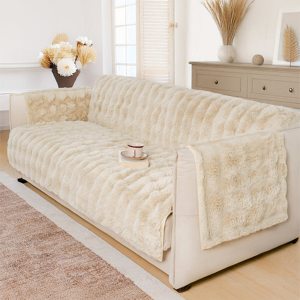 Fluffy suave muebles suaves de la cubierta del sofá de los muebles