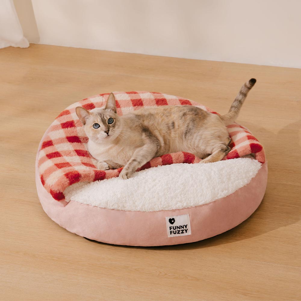 Washable Ultra Soft Sleeping Round Cat Bed