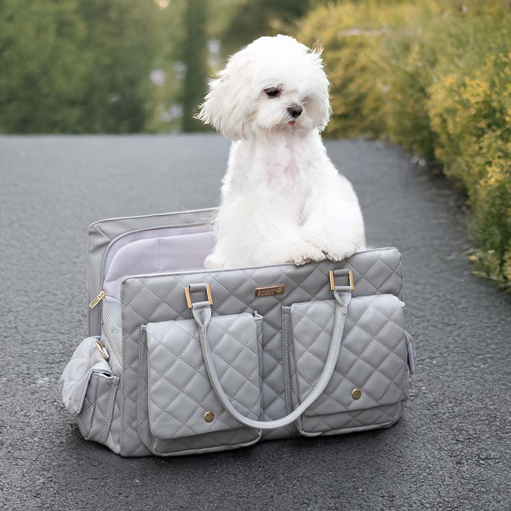 Grand sac de transport élégant et multifonctionnel pour animaux de compagnie, voyage partagé homme-chien - Queue errante