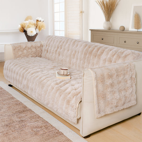 Fluffy suave muebles suaves de la cubierta del sofá de los muebles