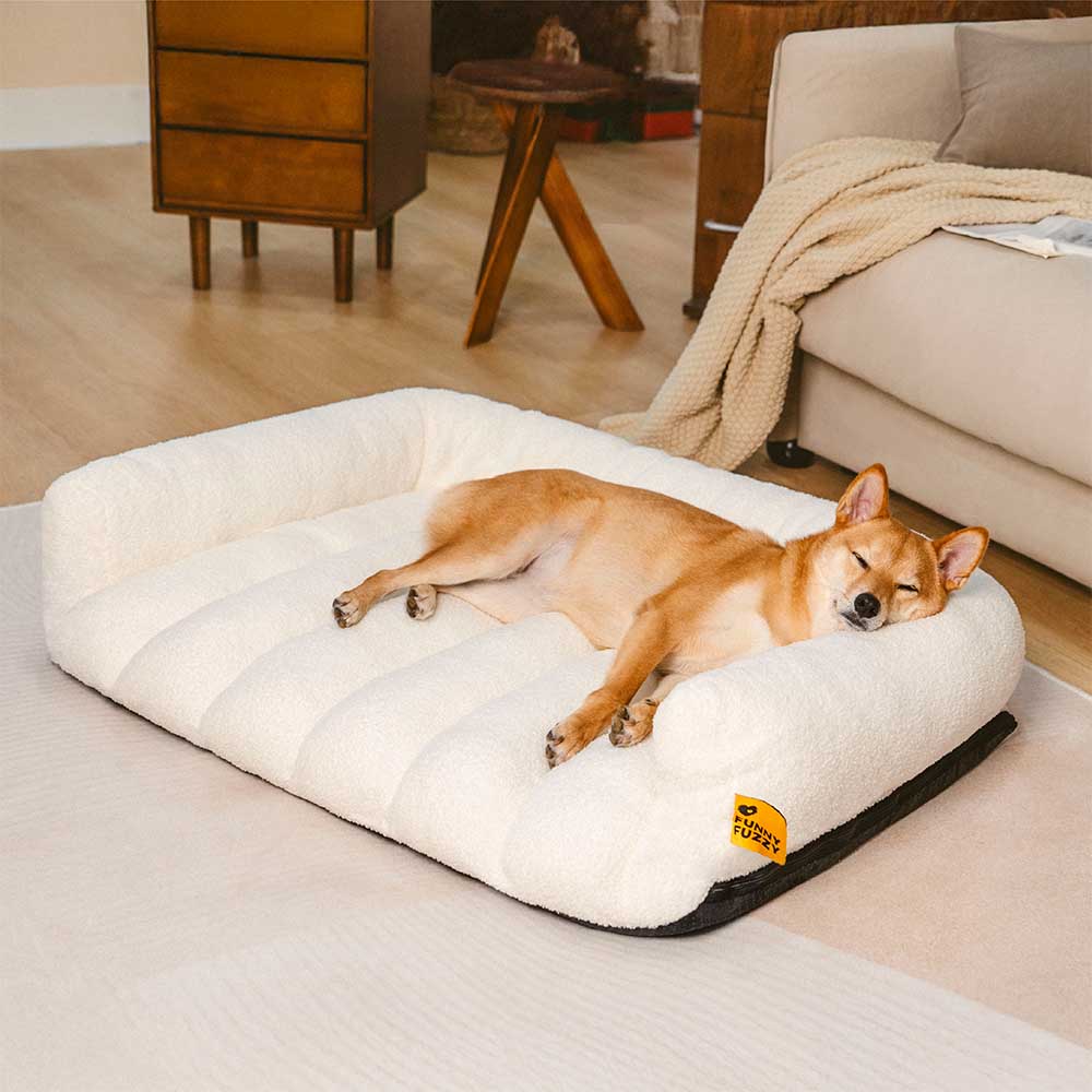 Large Cozy Dog Bed with Foldable Blanket Quilt