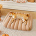 Camas de perros planas cremosas grandes y lavables - pastel de queso