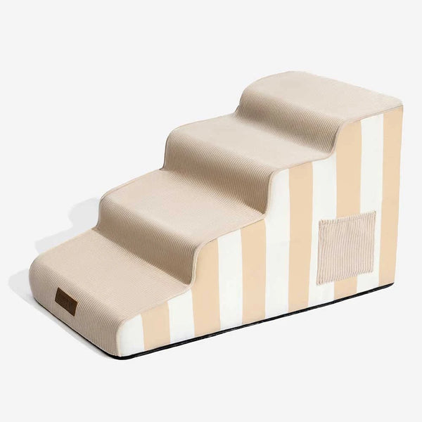 Trendy Striped Removable Sponge Anti-Slip Pet Stair - SafeStep