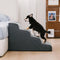 Escaleras de mascotas extraíbles de esponja de alta densidad de cuero de cuero - Luxestep