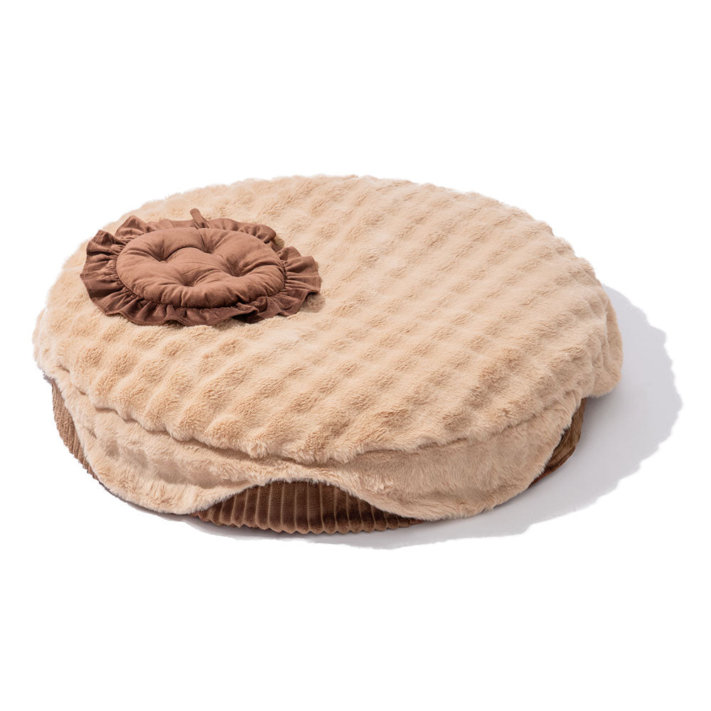 Fluffy Cake-Shaped Detachable Plush Orthopedic Pet Bed – DreamBake