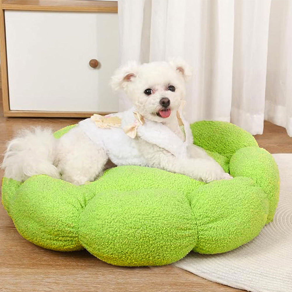 Flower Warmth Full Support Washable Decoration Dog & Cat Bed