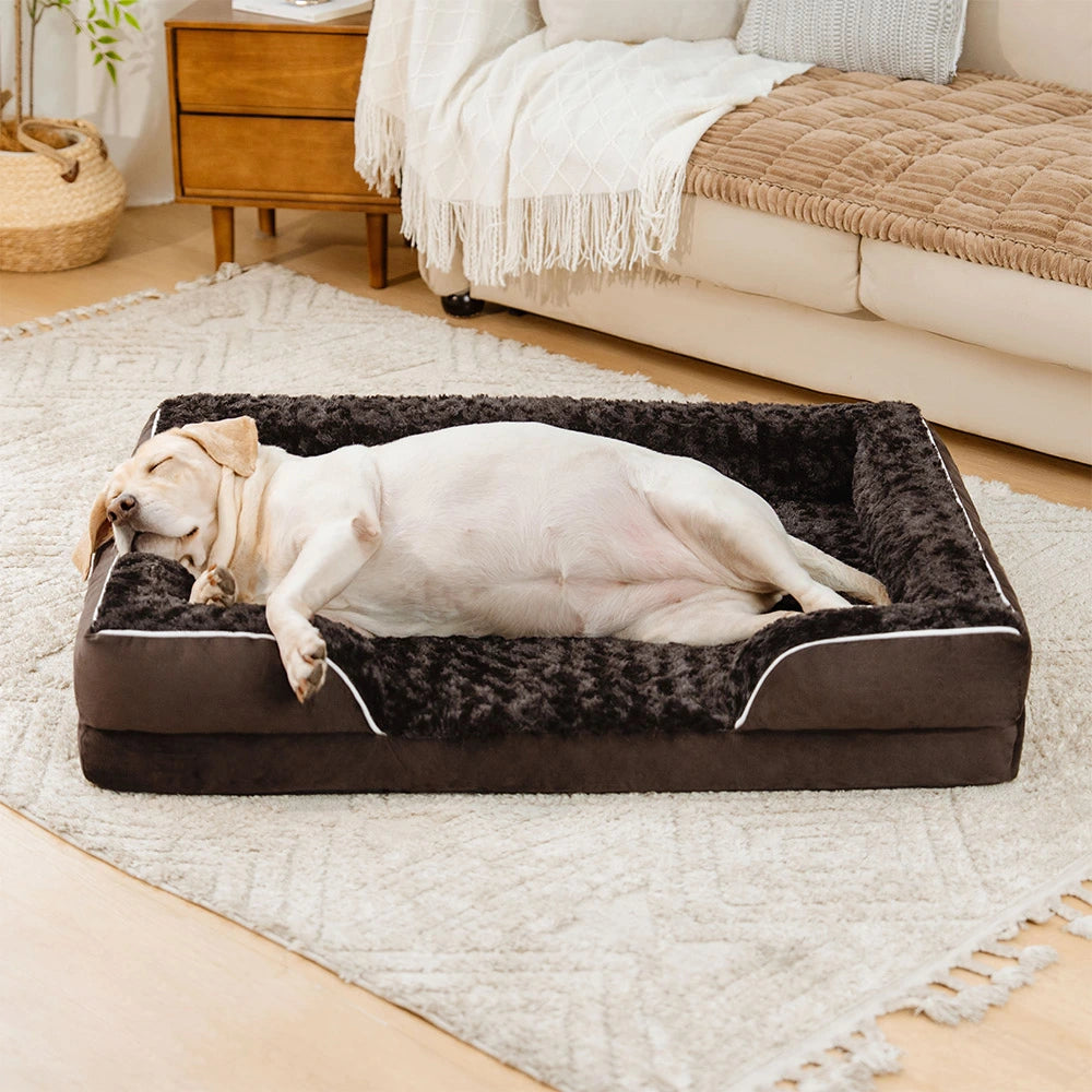 Abnehmbares, wasserdichtes orthopädisches Hundebett mit vollständiger Rundumunterstützung