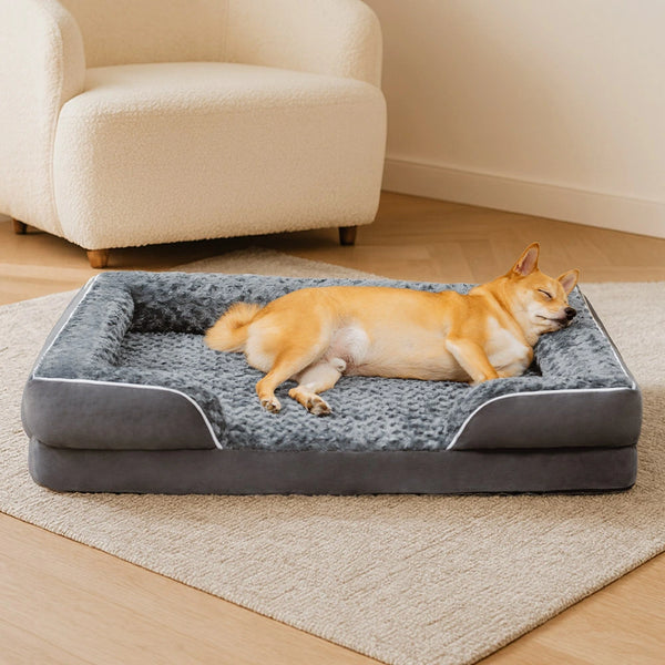 Cama de perros ortopédica de soporte envolvente impermeable desmontable
