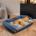 Gran lavable y esponjoso acogedor bolster sofá sofá cama vaquero