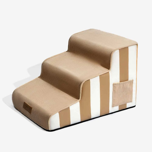 Trendy Striped Removable Sponge Anti-Slip Pet Stair - SafeStep