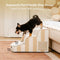 Trendy Striped Removable Sponge Anti-Slip Pet Stair - SafeStep