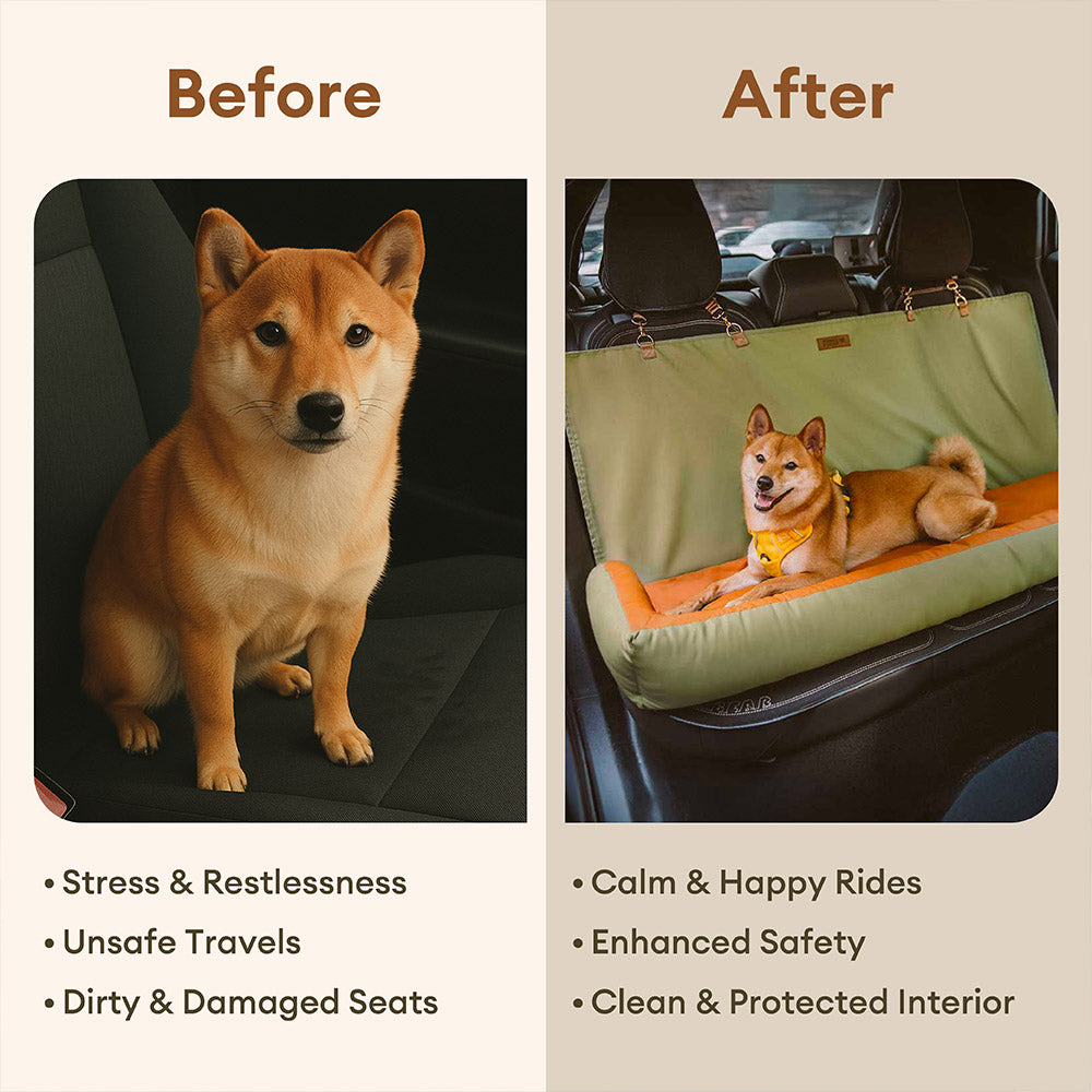 Voyager urbano de la cubierta del asiento para perros grande antideslizante de los perros impermeables