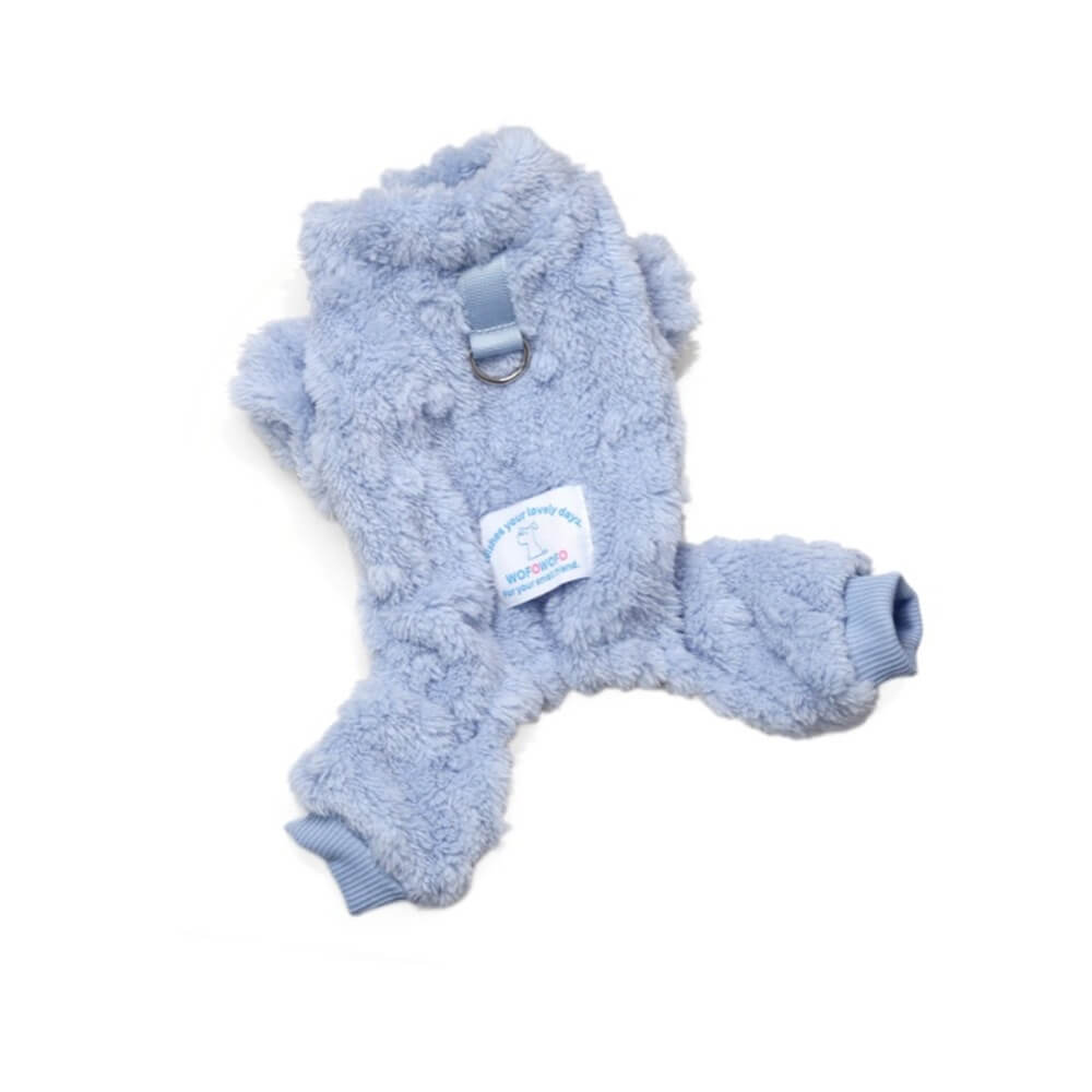 Ultra-Soft Plush Dog Jumpsuit – Cozy and Warm for Winter Adventures