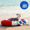 Cama para mascotas en forma de bote impermeable de enfriamiento de verano con almohada-balsa de enfriamiento