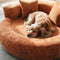 Luxe Diamond Velvet extraíble cama ortopédica para perros con almohada - Dreamnest