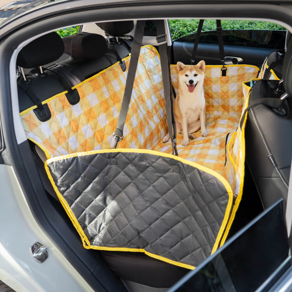 Housse de siège de voiture pour chien, imperméable, résistante aux rayures, en tissu Oxford, tissu cationique