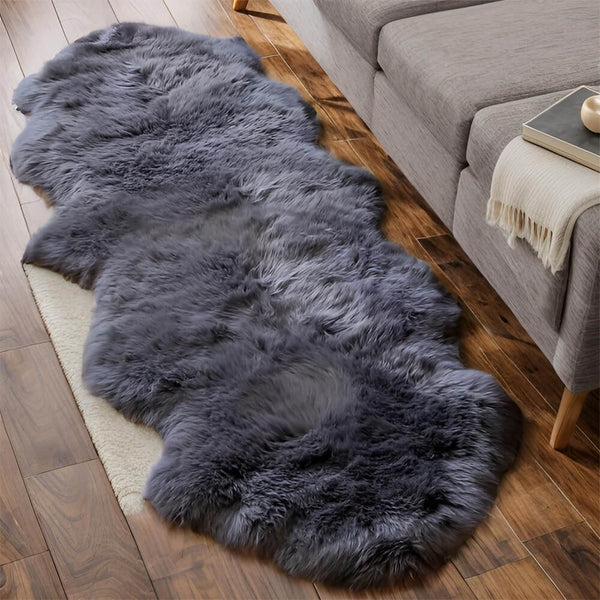 Alfombra de cachemira irregular suave y lujosa - comodidad acogedora para su hogar