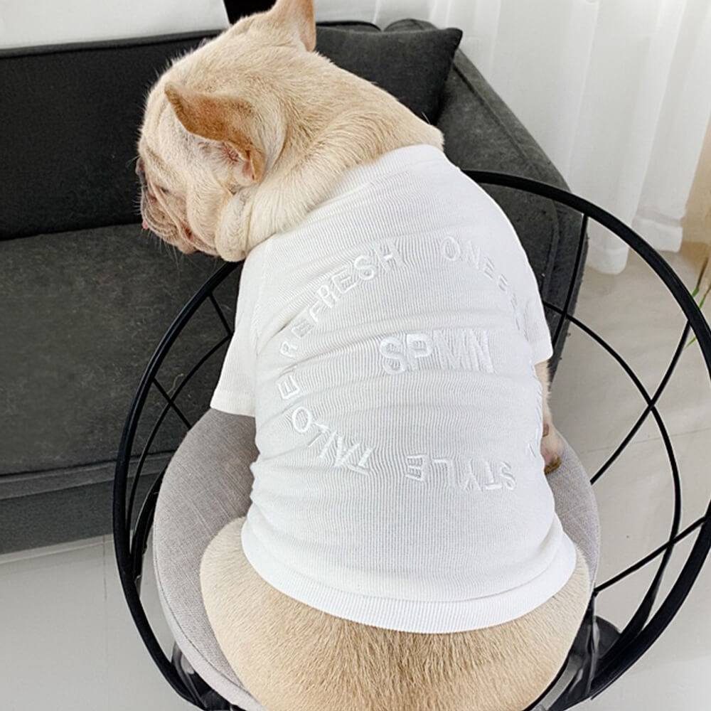 Elegante sudadera bordada de manga larga para ropa a juego para mascotas y dueños