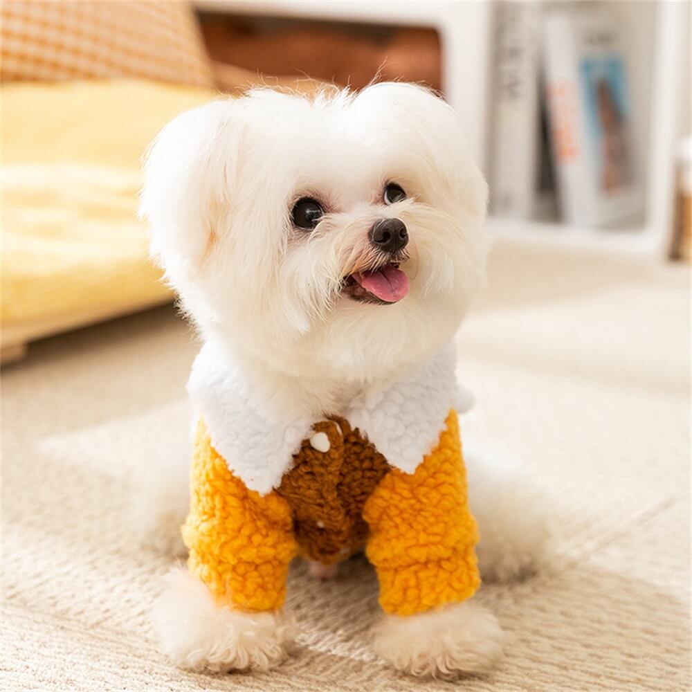 Lucky Sherpa Dog Vest – Cozy and Fun for Chilly Days