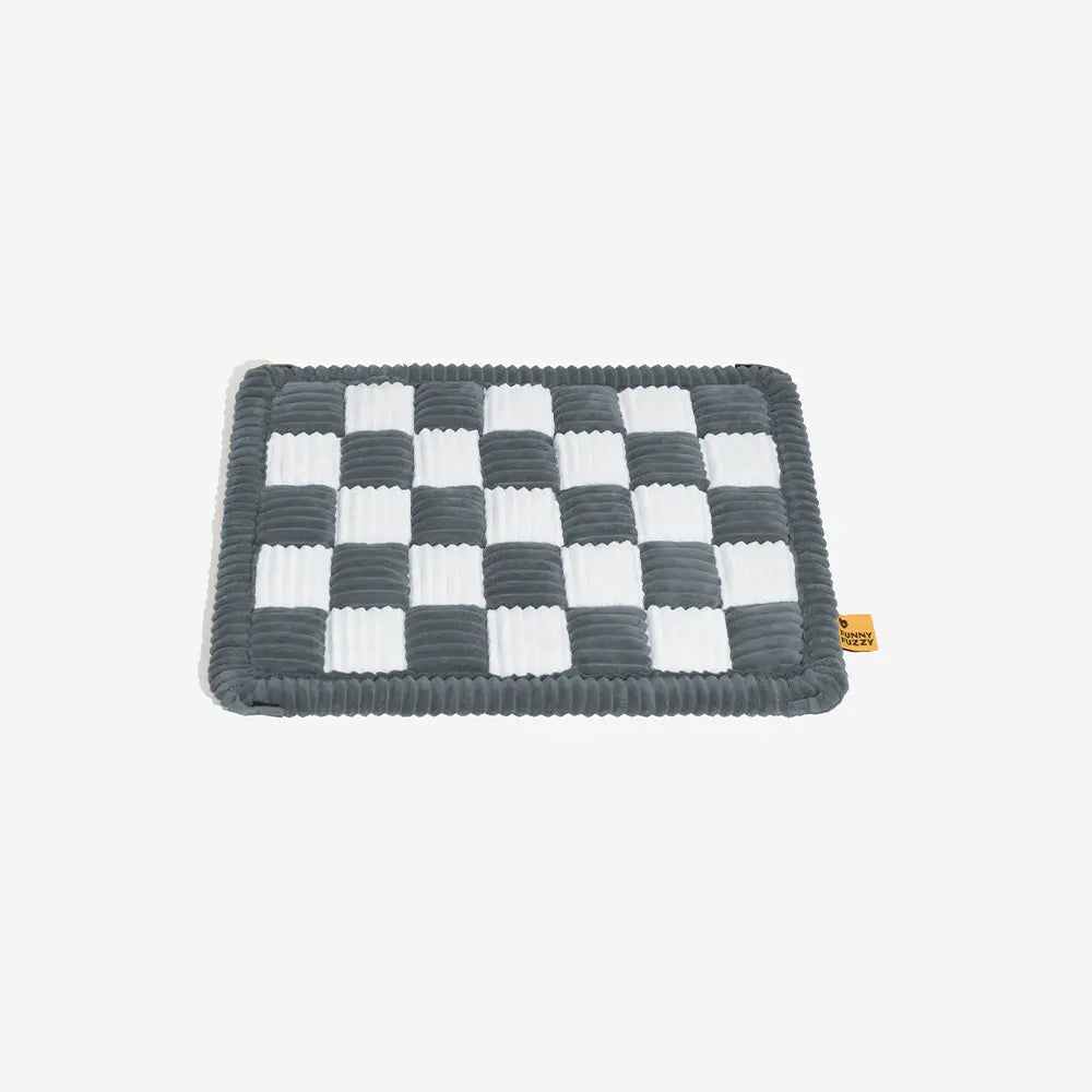 Alfombra de cama para perros sin deslizamiento a cuadros para extensor de asiento para el automóvil