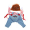Crazy Horror Chucky Halloween Perro Disfraz