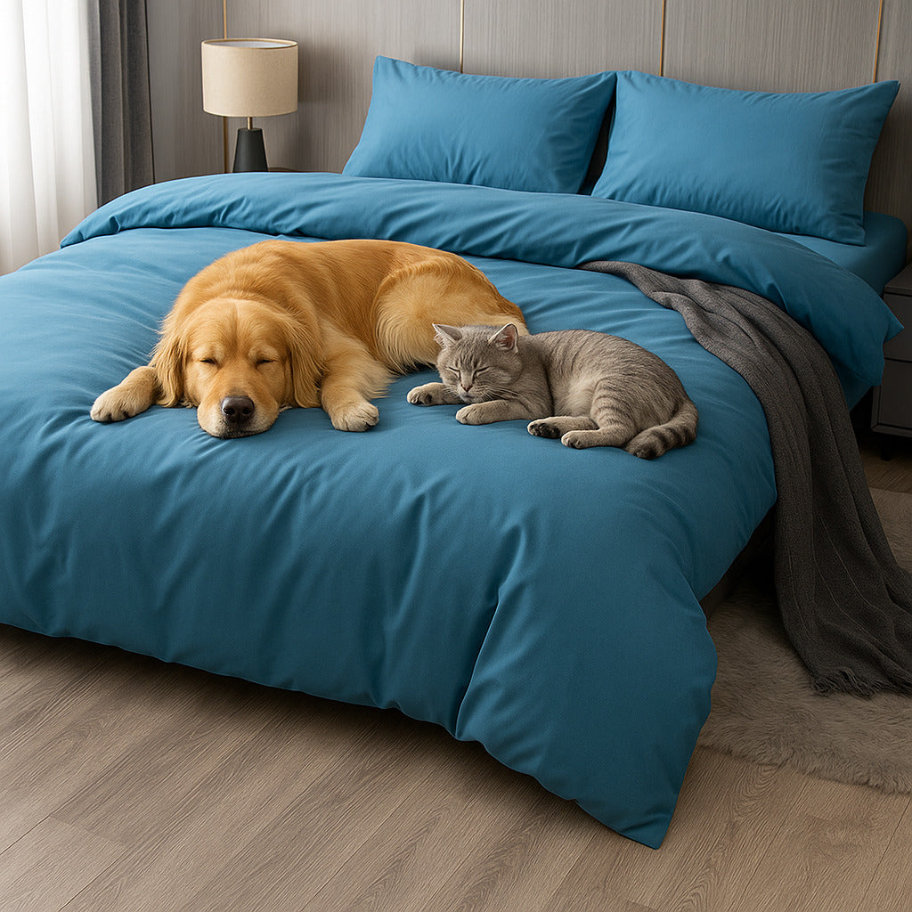 Waterproof Pet & Kid-Friendly Bed Protector Bed Sheet Set