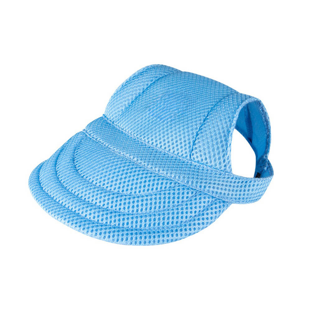 Adjustable Blue Dog Sun Hat - Stylish Protection for Your Pup