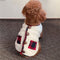Chaqueta para perros de invierno a cuadros con bufanda: festivo y acogedor para las vacaciones