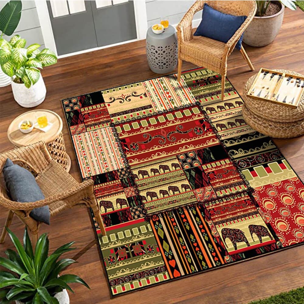 American Western style jungle animal living room sofa carpet