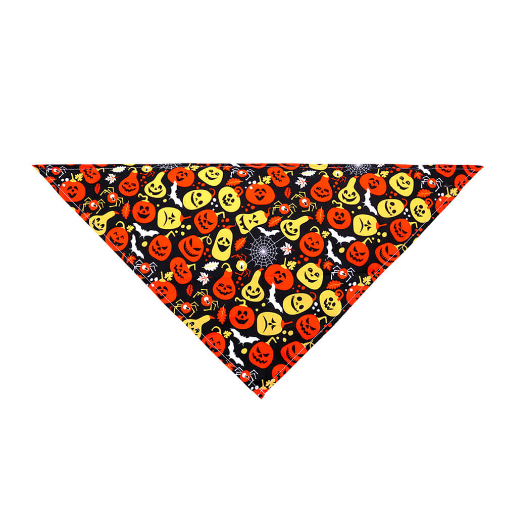 Halloween Pet Triangle Bandana | Skull, Ghost & Pumpkin Dog Cat Bandana