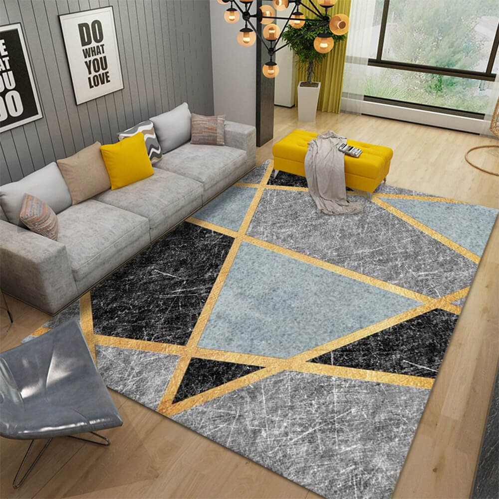 Chic Minimalist Living Room Pet Rug with Unique Design