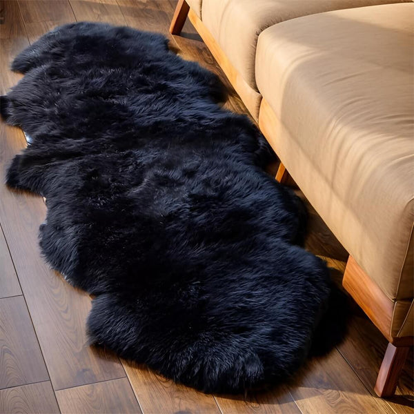 Alfombra de cachemira irregular suave y lujosa - comodidad acogedora para su hogar