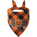 Halloween Pet Carta a cuadros Bib | Babero de regalo de algodón para mascotas
