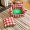 Amusement Park Fashion Plaid Thickened Plush Dog Sofa Bed