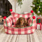Amusement Park Fashion Plaid Thickened Plush Dog Sofa Bed